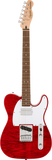 Squier Affinity Series® Telecaster® FMT SH Laurel Fingerboard Crimson Red Transparent