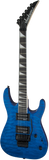 Jackson JS Series Dinky® Arch Top JS32Q DKA Amaranth Fingerboard Quilted Maple Transparent Blue