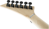 Jackson JS Series Dinky® Arch Top JS32Q DKA Amaranth Fingerboard Quilted Maple Transparent Blue