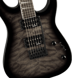 Jackson JS Series Dinky® JS20 DKQ 2PT Amaranth Fingerboard Transparent Black Burst