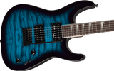Jackson JS Series Dinky® JS20 DKQ 2PT Amaranth Fingerboard Transparent Blue Burst
