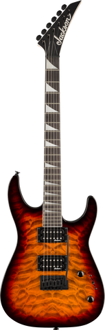 Jackson JS Series Dinky® JS20 DKQ 2PT Amaranth Fingerboard Transparent Tobacco Burst