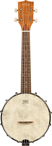 Kala KA-BNJ-MHG-C Natural Mahogany Banjo Concert Ukulele with Bag