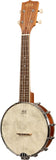 Kala KA-BNJ-MHG-C Natural Mahogany Banjo Concert Ukulele with Bag