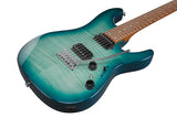 Ibanez AZ24S1F Transparent Turquoise Burst