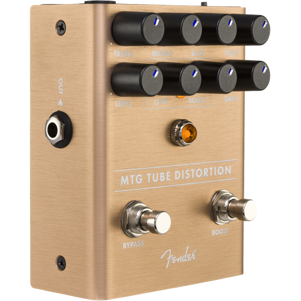 Real tube distortion pedal top