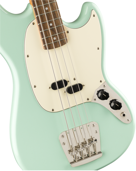 Squier Classic Vibe 60s Mustang Bass Laurel Fingerboard Surf Green The Brantford Music Centre