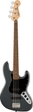 Squier Affinity Series™ Jazz Bass® Laurel Fingerboard Charcoal Frost Metallic