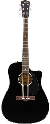 Fender CD-60SCE Walnut Fingerboard Black