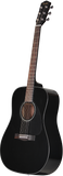 Fender CD-60 Dreadnought V3 Walnut Fingerboard Black w/Case
