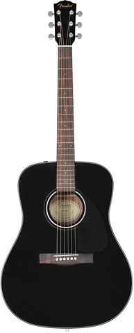 Fender CD-60 Dreadnought V3 Walnut Fingerboard Black w/Case