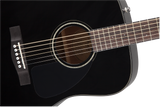 Fender CD-60 Dreadnought V3 Walnut Fingerboard Black w/Case