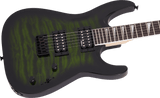 Jackson JS Series Dinky™ Arch Top JS32Q DKA HT Amaranth Fingerboard Transparent Green Burst