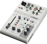 Yamaha AG03MK2 Live Streaming Mixer White