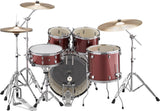 Yamaha Rydeen 5 Piece Drum Kit with Throne & Cymbals In Burgundy Glitter