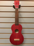Mahalo M1 Kahiko "K" Series Soprano Ukulele Transparent Red