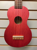 Mahalo M1 Kahiko "K" Series Soprano Ukulele Transparent Red