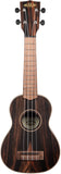 Kala KA-EBY-S Striped Ebony Soprano Ukulele