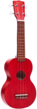 Mahalo M1 Kahiko "K" Series Soprano Ukulele Transparent Red