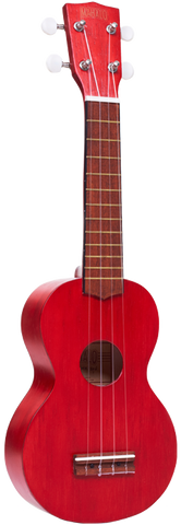 Mahalo M1 Kahiko "K" Series Soprano Ukulele Transparent Red