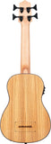 Kala UBASS-ZEB-FS Zebrawood Acoustic/Electric U•BASS® Satin Finish