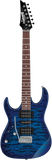Ibanez GRX70QAL Left-Handed Transparent Blue Burst