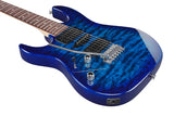 Ibanez GRX70QAL Left-Handed Transparent Blue Burst