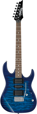 Ibanez GRX70QA Transparent Blue Burst