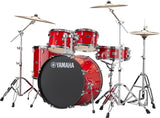 Yamaha Rydeen 5 Piece Drum Kit with Throne & Cymbals In Hot Red