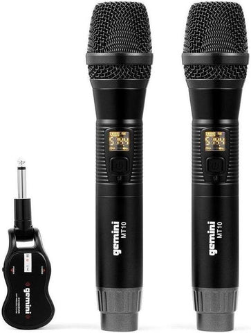 Gemini GMU-M200: UHF Dual Handheld Wireless Microphone System