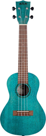 Kala Meranti Concert Ukulele Ocean Blue Watercolor