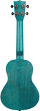 Kala Meranti Concert Ukulele Ocean Blue Watercolor