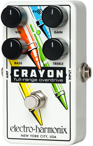 Electro-Harmonix Crayon Full-Range Overdrive – The Brantford Music Electro-Harmonix Crayon Full-Range Overdrive – The Brantford Music